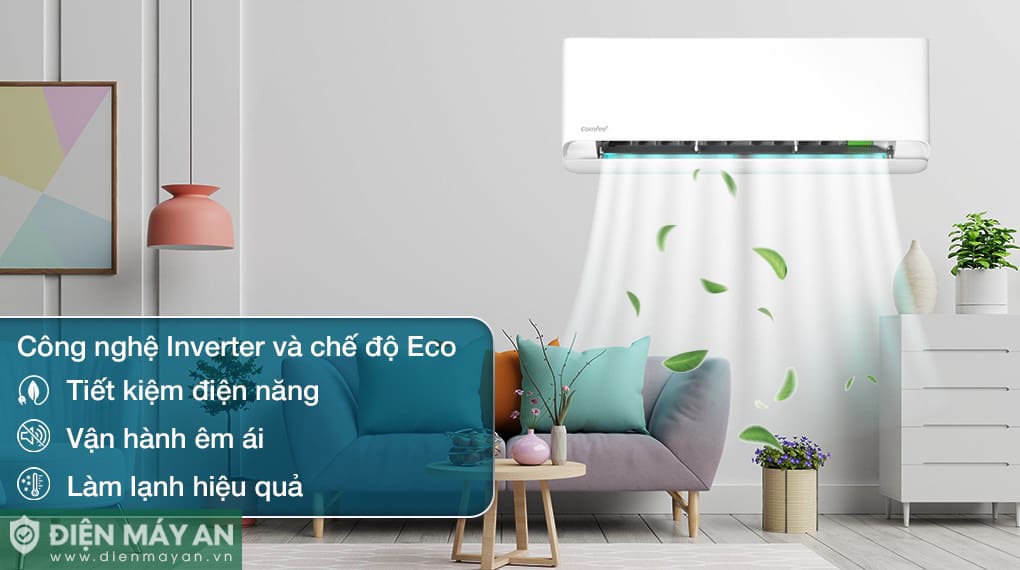 Điều Hoà Comfee Inverter 9.000 BTU 1 Chiều CFS-10VCB1